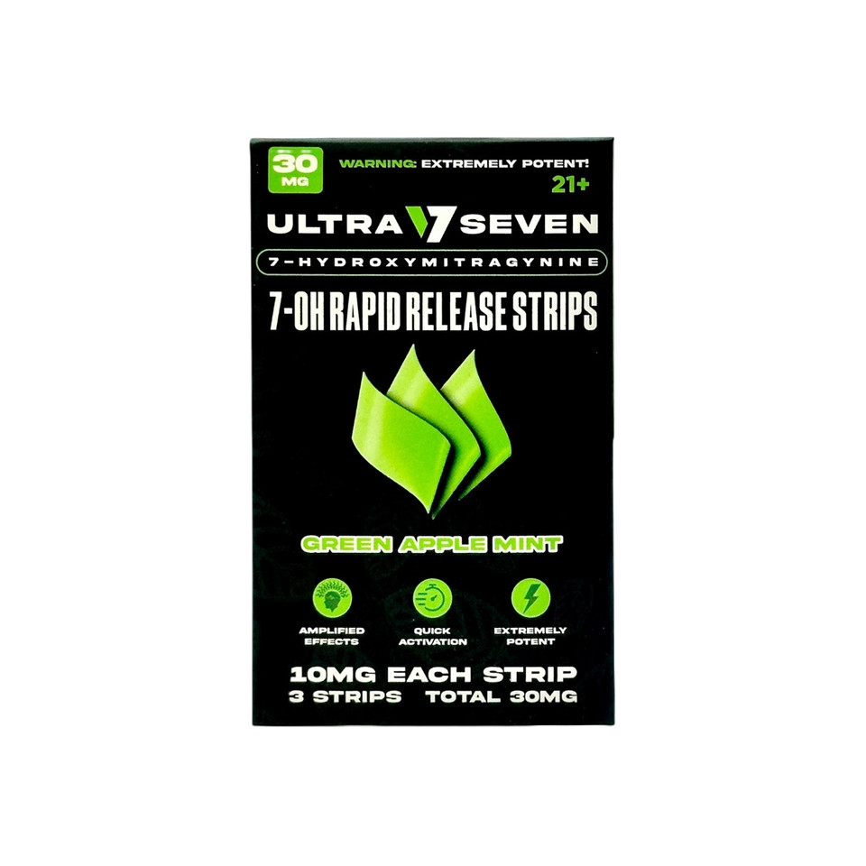 Ultra 7-OH Rapid Release Strips - Green Apple Mint