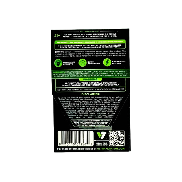 Ultra 7-OH Rapid Release Strips - Green Apple Mint