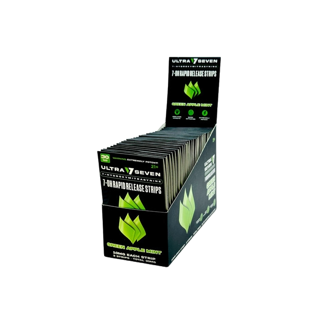 Ultra 7-OH Rapid Release Strips - Green Apple Mint